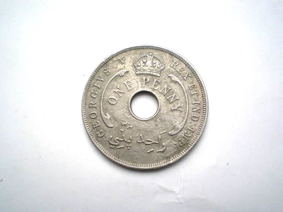 £5.99 • Buy Early Large 1 Penny Coin- From The Former British West Africa Dated 1935-nice