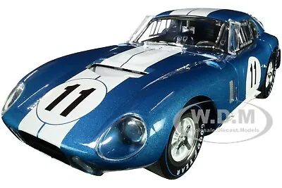 1965 Shelby Cobra Daytona Coupe #11 Blue 1/18 Diecast Shelby Collectibles Sc149 • $66.99