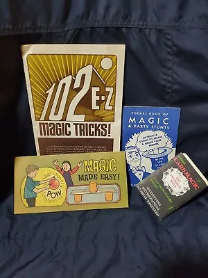 1950-1970s Estate Find Magic Trick Booklets Ephemera Lot Of 4 • $12.50