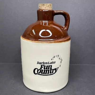 Vintage 1970s Darien Lake Fun Country Maple Syrup Jug Container Glazed Pottery • $19.99