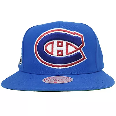 Mitchell & Ness Montreal Canadiens NHL Snapback Hat 3D Logo Blue Cap NWT • $31.99