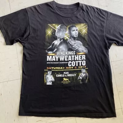 2012 Ring Kings Mayweather Vs Cotto Fight Event Shirt Adult XL • $130