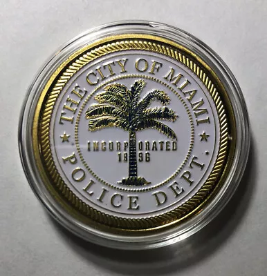 Miami Florida Police Challenge Coin • $17.99