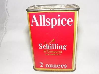 Vintage 1930's Schilling Allspice Spice Can 4-a • $19.99