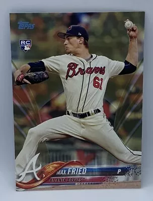 2018 Topps Baseball Series One Max Fried Braves #316 RC Rookie Gold 239/2018 • $4.99