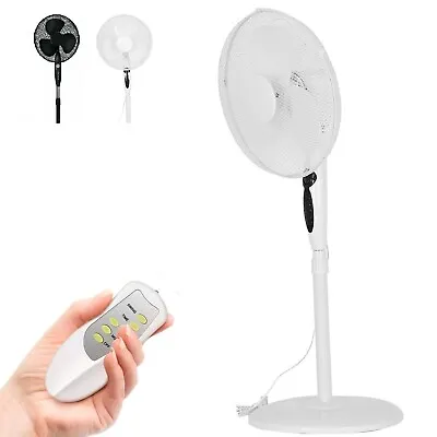 £34.99 • Buy 16  Oscillating Electric Pedestal Air Cooling Fan W/ Remote Control Adjustable