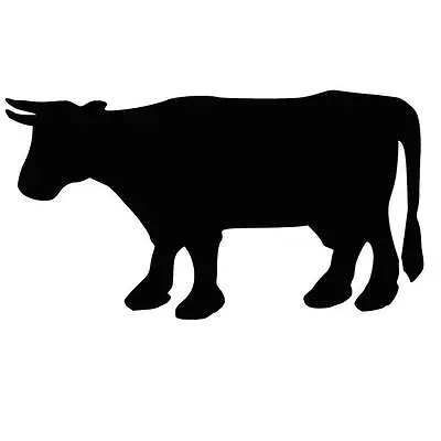 Bull Cow With Horns Silhouette animalscattlecar Decal  Sticker • $3.33