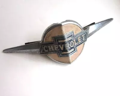 Vintage 1930s Chevy Chevrolet Master Bowtie Hood Truck Grill Badge Emblem 31-36 • $94.97