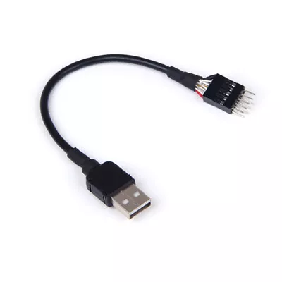 9pin Male To External USB A Male PC Mainboard Internal Data Extension CablN8 HF • $7.25