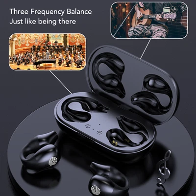 £14.45 • Buy Open Ear BT Earbuds HiFi Noise Cancelling Waterproof Clip On Wireless Earpho MPF