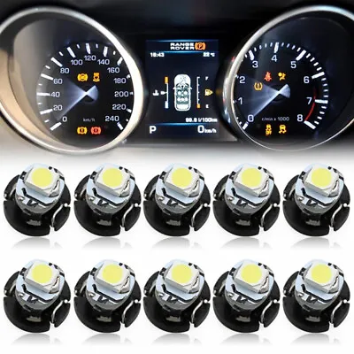 10Pcs T3 SMD Led Neo Wedge Car Dash Gauge Instrument Cluster Bulbs Light Wh.l8 • $6.16