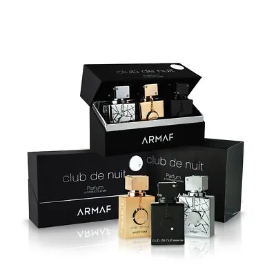 ARMAF Club De Nuit Pure PARFUM 3Pc Giftset For Men  (FREE NEXT DAY Delivery) • £56.95