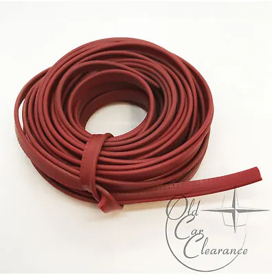 Vinyl Welt Cord Piping For Auto Marine Red Embossed 1/8  Bead 15 Yards • $19