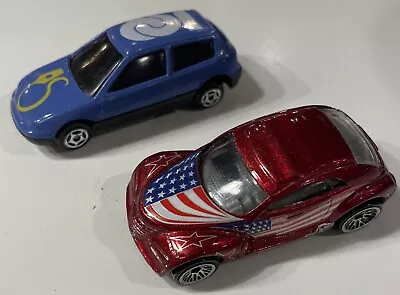 2 Vintage Toy Cars Honda Civic Hatchback And Hot Wheels Chrysler Pronto • $10