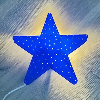 IKEA SMILA Blue Star Shaped Wall Lamp/Light Kids Bedside Light 10  • £9.99