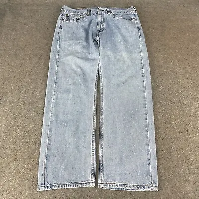 LEVIS 505 Jeans Mens 34 Blue Straight Regular Denim Stonewash W34 L30 (19737) • £7.99