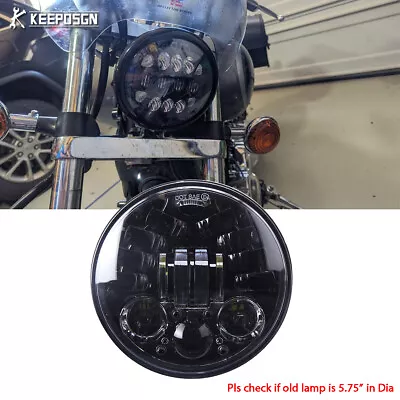 5-3/4  LED Headlight Hi/Lo Turn Signal For Yamaha V-Star XVS 1100 650 Custom • $52.45