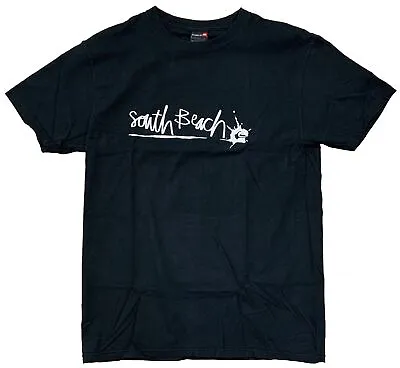 Quicksilver Boardriders Club South Beach T-shirt Size Medium Black Skating Sport • $12.88