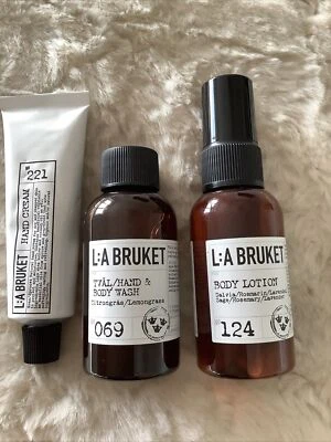 £5.99 • Buy L:A Bruket Body Lotion 55ml Hand & Body Wash 55ml, Hand Cream 30ml