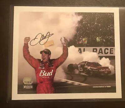 Dale Earnhardt Jr. NASCAR Champ Signed 8x10 Photo /8000 Mounted Memories Holo • $65