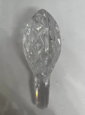 Stunning Vintage Crystal Glass Decanter Stopper ONLY Large • $26