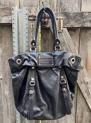 Marc By Marc Jacobs Rare Standard🖤Supply Leather Shoulder Tote Bag Black/ Gray • $120