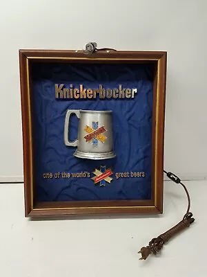 Knickerbocker Lighted Beer Sign MAN CAVE BARROOM  Vtg • $149.95
