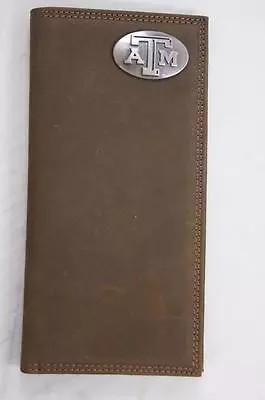 ZEP-PRO NCAA Texas A&M Aggies Long Crazy Horse Leather Roper WALLET ONLY NO BOX • $42