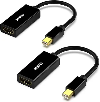 Mini DisplayPort To HDMI Adapter 2 Pack Benfei Mini DP(Thunderbolt) To HDMI NEW • $4.99