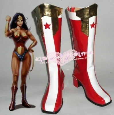 Justice League Wonder Woman Cosplay Shoes Boots Custom-Made • $20.83