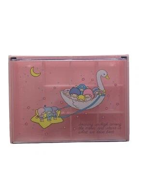 $70 • Buy SANRIO Vintage 1976 Little Twin Stars Kiki Lala Accessory Jewelry Case
