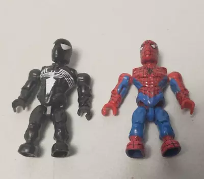 Mega Bloks Spider-Man & Black Spider-Man Figures Lot Of 2 • $14.77