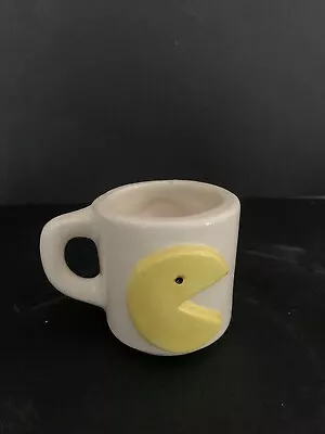 Vintage Pac Man  Pottery Mug  Coffee Cup 2 Dimensional • $19.95