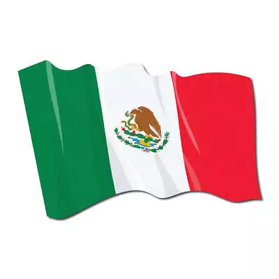 3M Scotchlite Reflective Waving Mexican Flag Decal • $3.99