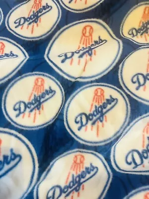 Los Angeles Dodgers MLB Fleece Fabric 46”x60” • $17.99