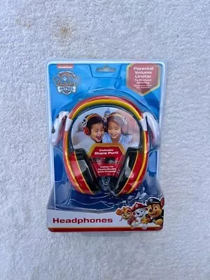 Paw Patrol Kids Wired Adjustable Headphones Parental Volume Limiter • $14.44