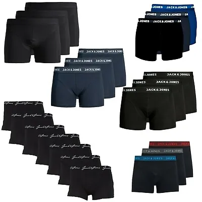 £16.99 • Buy New Mens Jack & Jones Boxer Shorts Cotton Stretch Underwear Trunks 3 & 7 Pack
