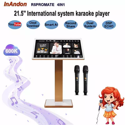 CA-InAndon 21.5'' R5PROMATE Karaoke Player Youtube1-6TB 4IN1卡拉OK机DSP ECHO AI • $539.07