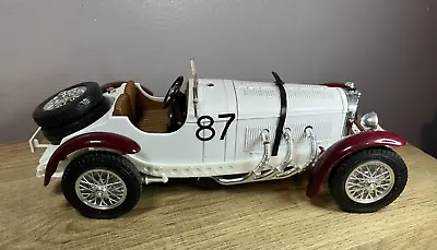 Burago - White 1931 Mercedes Benz SSK 1:18 Scale Diecast Model Car #87 • $18.99