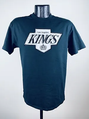 Men’s Majestic Los Angeles Kings Black Vintage Lightweight Tek Patch Shirt XL • $20