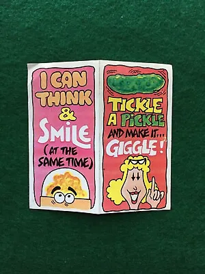 VTG Grin Smile Giggle Laugh RARE **FUNNY SIGN STICKER** Cereal Premium Prize Toy • $24.99