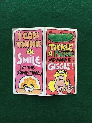 $25 • Buy VTG Grins Smiles Giggles Laughs **FUNNY SIGN STICKER** Cereal Premium Prize Toy