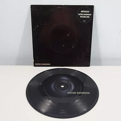 £14.20 • Buy Metallica - Enter Sandman 7  Vinyl Picture Disc - 1991 Vertigo Records - EX/VG