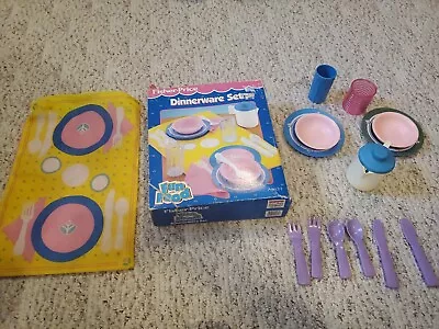 Vintage Fisher Price Dinnerware Set Little Tykes As Is W/box • $22.46