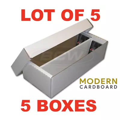 LOT OF 5 (5X) BCW Shoe Storage Box (1600 CT) Holds 300+ Top Loaders MTG Pokemon • $30