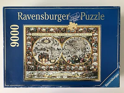 9000 Piece Jigsaw Puzzle Ravensburger Big World Map 1611 Very Rare Puzzle • $159.99