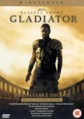 Gladiator DVD (2000) Russell Crowe Scott (DIR) Cert 15 2 Discs Amazing Value • £1.94