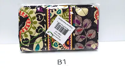 Vera Bradley Accordion Wallet PLUM CRAZY Accordian NWT Exact Item B1 • $36.48