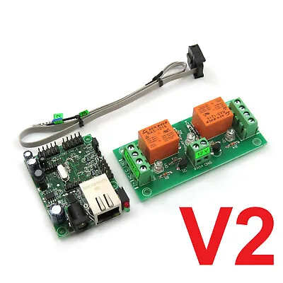 £66.73 • Buy DAEnetIP2v2 Ethernet 2 CH Relay Board For Home Automation - SNMP, Web, IP, LAN