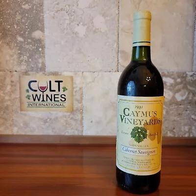 $529.99 • Buy 1981 Caymus Vineyards Cabernet Sauvignon Wine, Napa [WS-93pts]